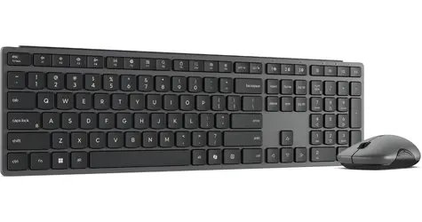 Lenovo 700 Modern šedá / Bezdrátová sada klávesnice a myši / Bluetooth 5.3 + 2,4GHz USB-A / CZ/SK