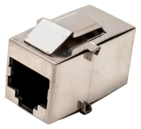 XtendLan Keystone modul RJ45 stříbrná / Keystone modul / CAT6 / STP / beznástrojová instalace