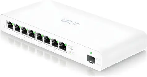 Ubiquiti UISP Router Pro / Router / 8x GbE RJ45 PoE out / 1x SFP / 110W PoE budget