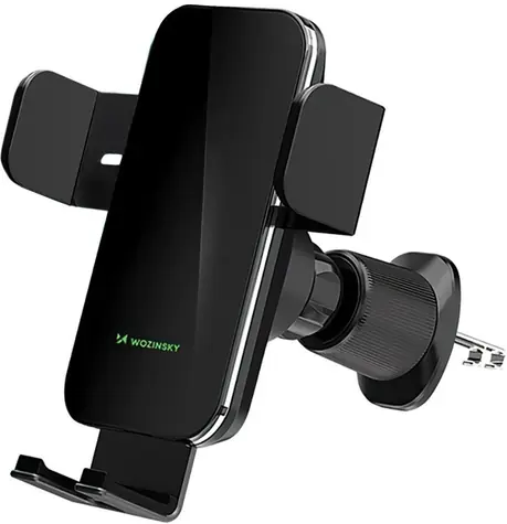 Wozinsky WEDZ-3Y8S černá / Držák telefonu do auta / do ventilace / Indukční nabíjení 15W