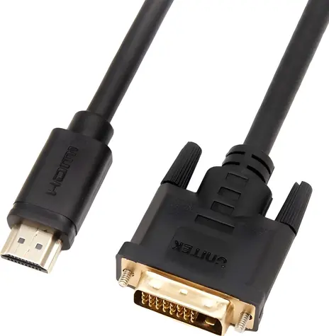 Unitek C1271BK-2M černá / Adaptér HDMI - DVI-D / Obousměrný / 4K 60Hz