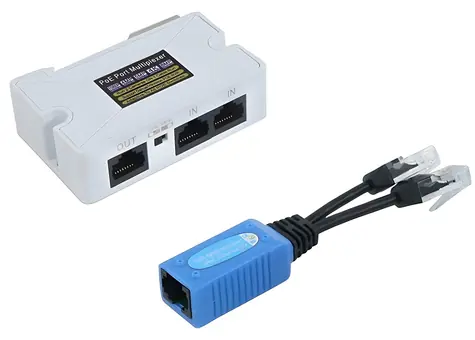XtendLan POE2V1 / Adaptér PoE / 2x Data+PoE po 1 UTP kabelu / 100 Mbit/s