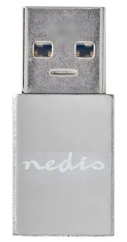 Nedis PROFIGOLD adaptér USB-A - USB-C stříbrná / Redukce / USB 3.2 Gen 1 / 5 Gbps / hliníkové tělo