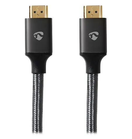 Nedis PROFIGOLD 3 m antracitová / Kabel HDMI / Ultra High Speed / 8K 60Hz / 48 Gbps / zlacené konektory