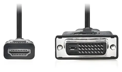 Nedis / Kabel HDMI - DVI-D 24+1pin / černý / 2 m / bulk