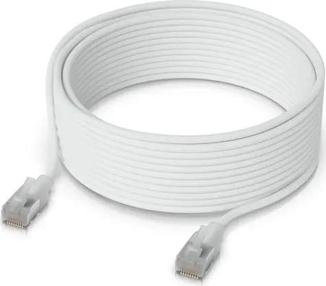 Ubiquiti UniFi Premium Patch Cable 12m bílý / Patch kabel / Cat6A / RJ45 / PoE++ / 10 GbE