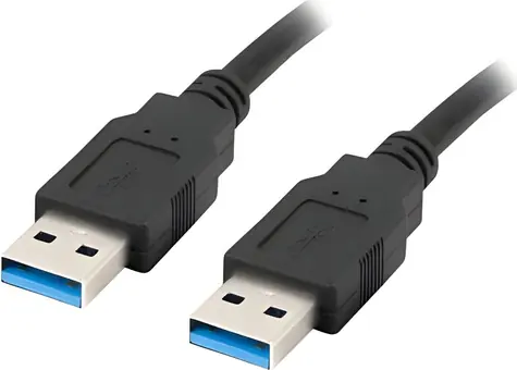 Lanberg CA-USBA-30CU-0005-BK černá / Kabel USB / USB-A - USB-A / 0,5 m
