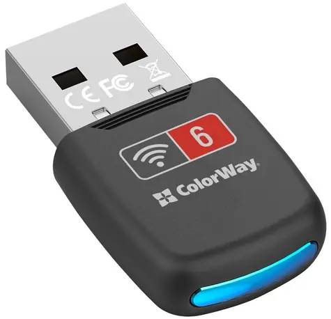 Colorway Wi-Fi 6 USB adaptér / Wi-Fi adaptér / USB-A / Wi-Fi 6