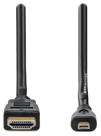 Nedis High Speed HDMI - Micro HDMI 2 m černá / Kabel HDMI / 4K 30 Hz / Ethernet / zlacené konektory