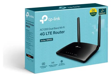 TP-Link Archer MR402 / 4G LTE Router / AC1200 / Dual-Band / 4x LAN / NanoSIM