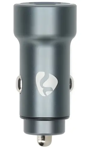 Nedis šedá / Nabíječka do auta / 48 W / USB-C Power Delivery + USB-A Quick Charge / 12-24 V