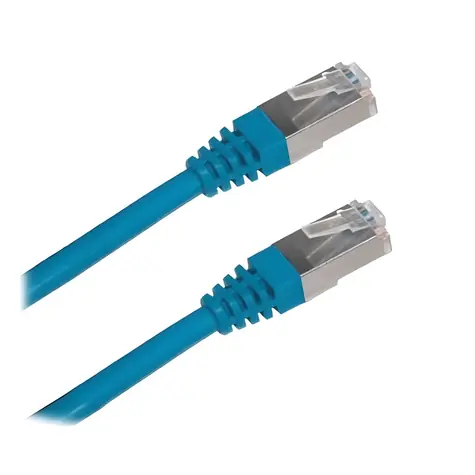XtendLan Patch kabel Cat6A S/FTP LSZH 0,25 m modrý / Patch kabel / S/FTP / RJ-45 / 0,25 m