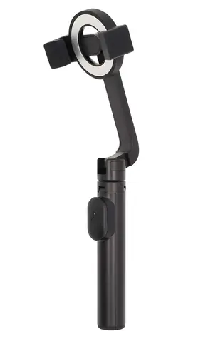 Nedis Selfie tyč 2v1 se stativem černá / Bluetooth 5.0 / MagSafe / rozložení 61 cm