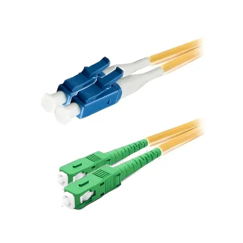 XtendLan patch kabel LC-SC/APC 2m / Optický patch kabel / Duplex / 9/125 OS2 / LS0H