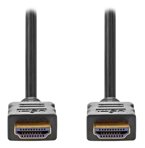 Nedis HDMI kabel černý / Kabel / HDMI 2.0 / 4K/60Hz / pozlacené konektory / Ethernet / 5 m