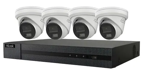 HiLook KIT Turret 6Mpx / Kamerový systém / 1x NVR-108MH-C/8P / 4x IPC-T260HA-LUF / 2TB / Smart Hybrid Light / PoE