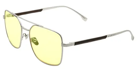 GUNNAR Witcher White Wolf Steel/Umber / Kancelářské/herní brýle / jantarová skla / BLF 65 / GUNNAR focus
