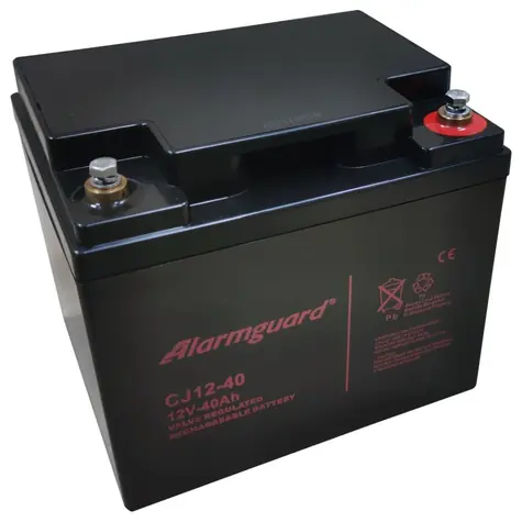 AlarmGuard CJ12-40 / Olověný akumulátor / bezúdržbový / 12V / 40Ah / životnost 5 let
