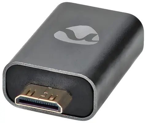 Nedis Adaptér mini HDMI(M) - HDMI(F) šedá / Adaptér / High Speed s Ethernetem