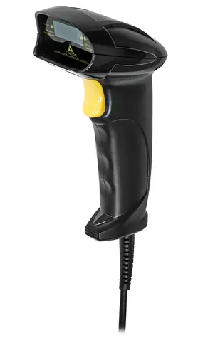 Nedis Čtečka čárových kódů černá / Čtečka čárových kódů / laser / 1D / USB 2.0