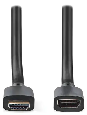 Nedis Ultra High Speed HDMI prodlužovací 1 m černá / Kabel HDMI / 8K 60Hz / 48 Gbps / Ethernet / zlacené konektory