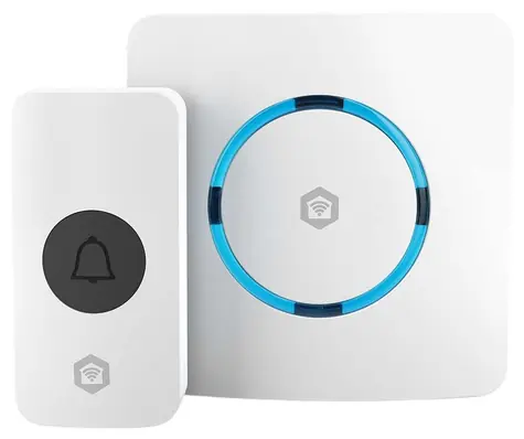 Nedis Wi-Fi chytrý zvonek bílá / Chytrý zvonek / SmartLife / 433 MHz / 60 melodií