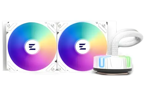 Zalman Reserator5 Z24 ARGB bílá / Chladič CPU / vodní / 240 mm / ARGB / ZE1225ASHx2