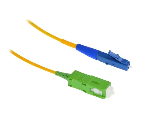 XtendLan FO patch LC-SC/APC 3m / Optický patch kabel / simplex 9/125 / G.657.A1 ultraflexibilní / LS0H, 2 mm