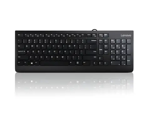 Lenovo 300 černá / Drátová klávesnice / US layout / 1x USB-A