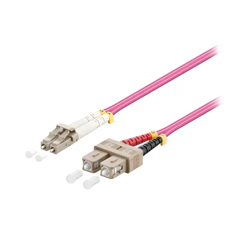 XtendLan FO patch LC-SC / Optický patch kabel / Multimode 50/125 OM4 / Duplex / 10 m / LS0H