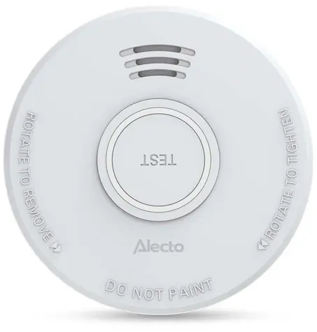 Nedis Alecto SD110 bílá / Kouřový alarm / EN 14604 / 1x 9V/6F22 / 85 dB / výdrž 10 let