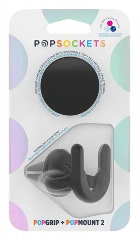 PopSockets Car Vent 2 + PopGrip černá / Držák telefonu do auta / uchycení do ventilace