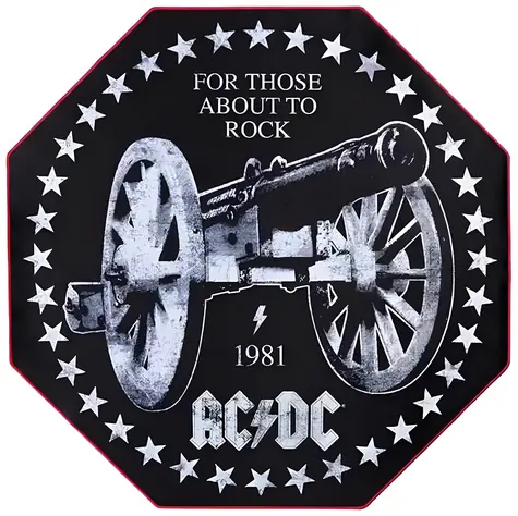 SUPERDRIVE AC/DC / Ochranná podložka pod herní židli