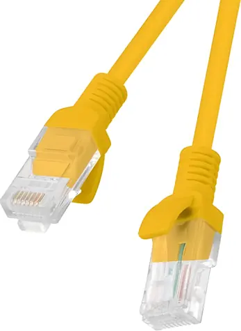 Lanberg UTP CAT6 1m oranžová / Patch kabel / RJ45-RJ45