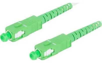 Lanberg bílá / Optický patch kabel / SC/APC-SC/APC / Singlemode G657B3 / Simplex / 30 m