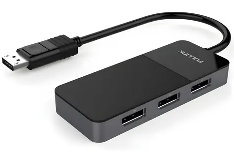 PremiumCord adaptér MST DisplayPort 1.4 na 3x DisplayPort černý / Adaptér / 8K / 3x 4K