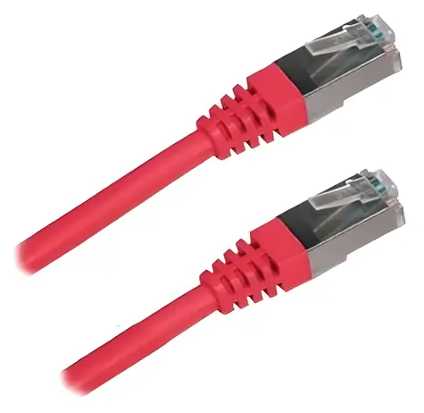 XtendLan SFTP CAT6A 0,3m červená / Patch kabel / RJ45-RJ45