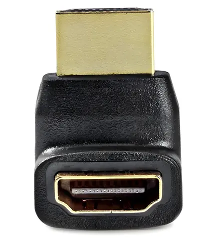 Nedis HDMI adaptér černá / Adaptér / HDMI konektor – HDMI zásuvka / úhlový 270°