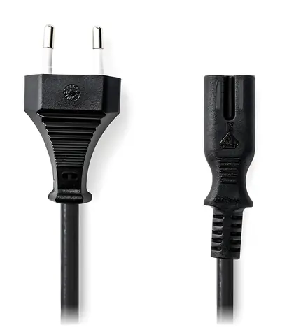 NEDIS napájecí kabel Euro - IEC-320-C7 černý / Napájecí kabel / přímý konektor / 230 V / 5 m