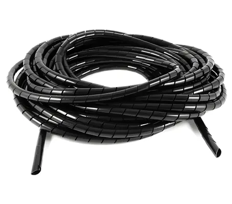 Nedis Kabelová spirála / Organizér kabelů / 15-100 mm / Délka 10 m / černá
