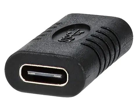 Nedis USB-C spojka černá / Spojka / USB-C - USB-C / USB 3.2 Gen 2 / 10 Gbps