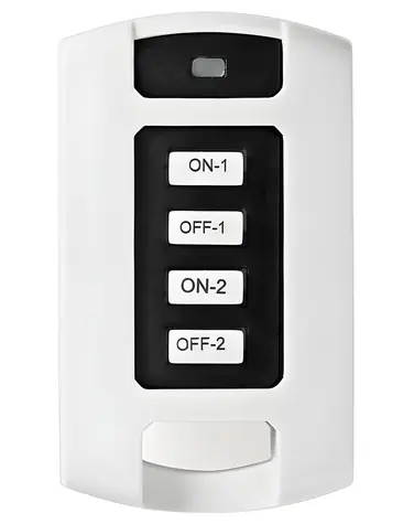 Nedis RF dálkový ovladač bílá / Chytrý ovladač / 2 kanály / 433,92 MHz