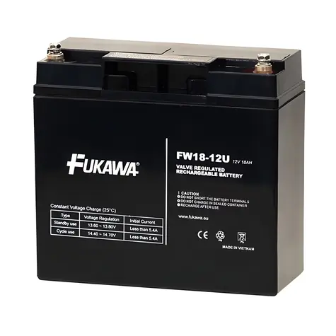 FUKAWA FW 18-12 U / Baterie do UPS / 12V / 18Ah / životnost 5 let / závit M5