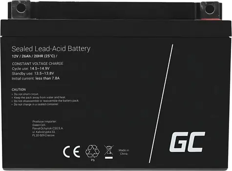 Green Cell AGM35 / Baterie pro UPS / VRLA AGM / 12V / 26Ah
