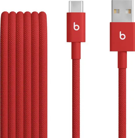 Beats kabel USB-A (M) - USB-C (M) 1.5 m červená / opletený