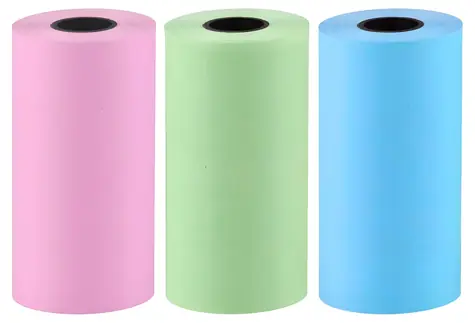 HELMER kotoučky pro tiskárnu TP01/TP02 / Etikety v kotoučích / 55 x 25 mm / 3 ks / barevné