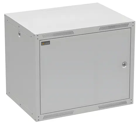 Solarix GrandN DUO 9U 450mm / Rozváděč nástěnný / dveře plech / RAL 7035