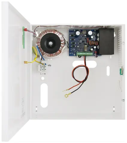 PULSAR AWZG2-12V5A-C / Napájecí zdroj / 13,8V / 5A / box pro baterii 17Ah / EN50131-6 stupeň 2