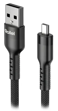 Rollei USB kabel A - Mini-USB B8 / Kabel / USB 2.0 / 1,2 m