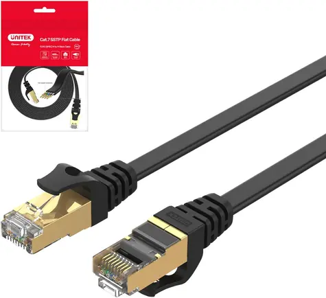 Unitek C1897BK-3M černá / Síťový kabel / Cat 7 / SSTP / RJ45 / 3 m